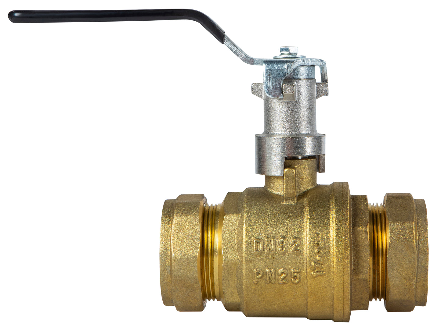 TA-BAV with lever, spindle extension, lockshield and compression ends – DN 15-35